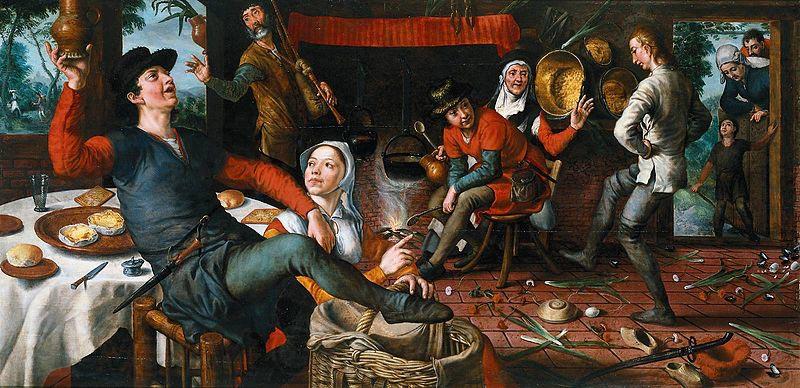 Pieter Aertsen The Egg Dance. Norge oil painting art